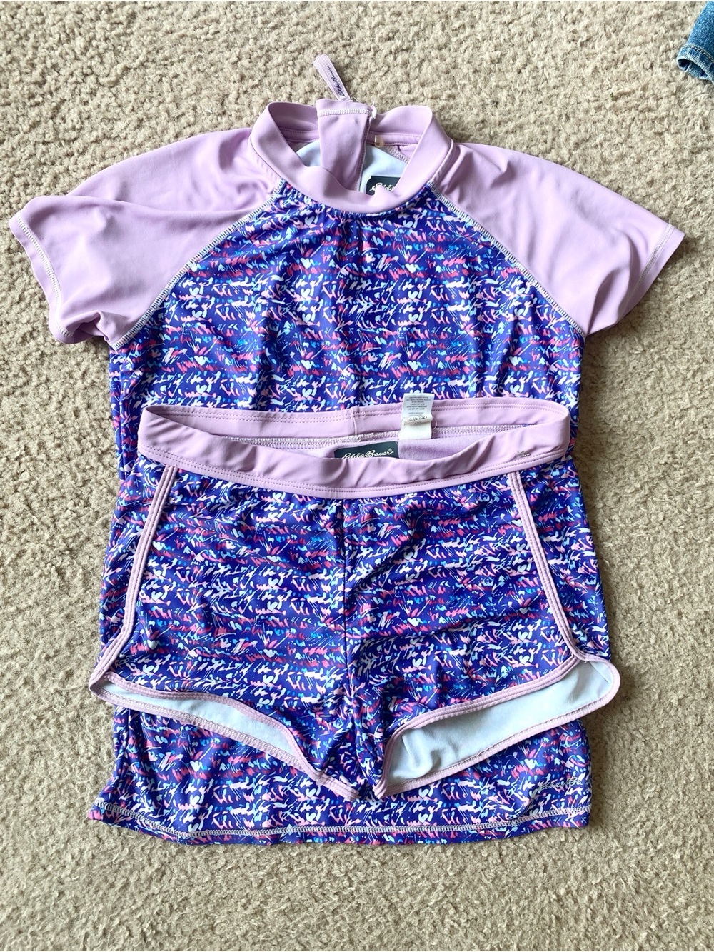Eddie Bauer Kids Two Piece Patterned Swim Set